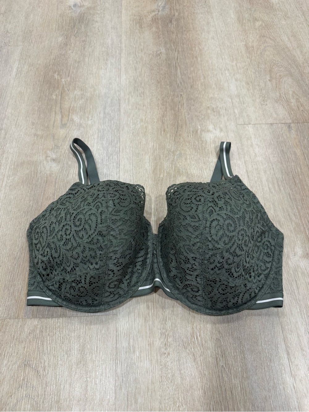 ThirdLove Green Artisan Lace Balconette Bra